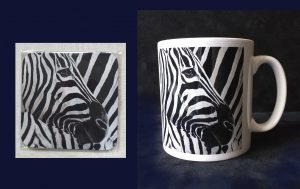 Grants Zebra Mug and Coaster Set