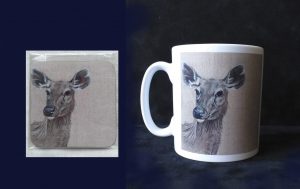 Samba Deer Mug and Coaster Set
