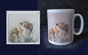 Samburu Cubs Mug and Coaster Set